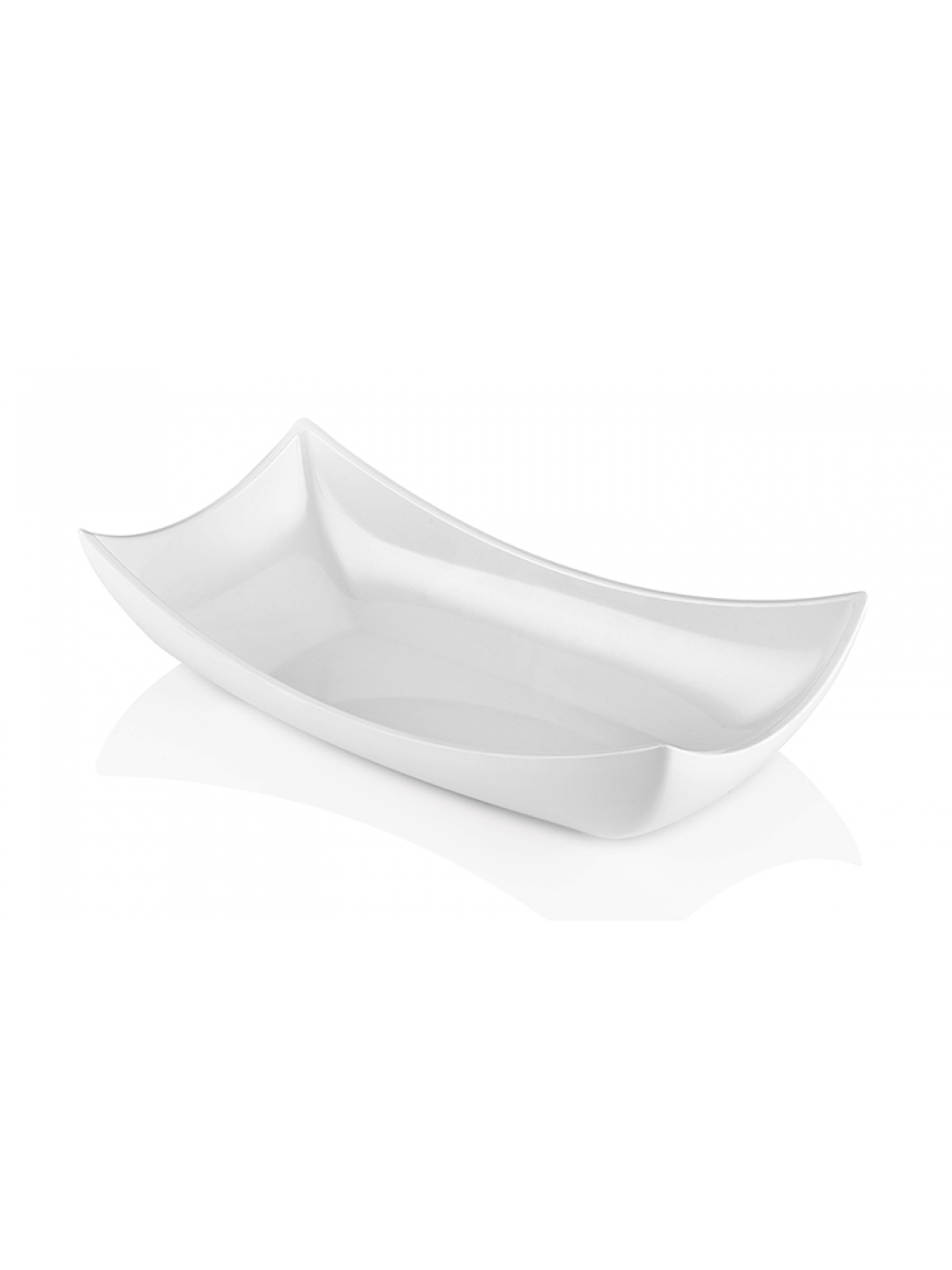 HORECANO-Меламиново плато правоъгълно 38x19xh10cm БЯЛО (766)