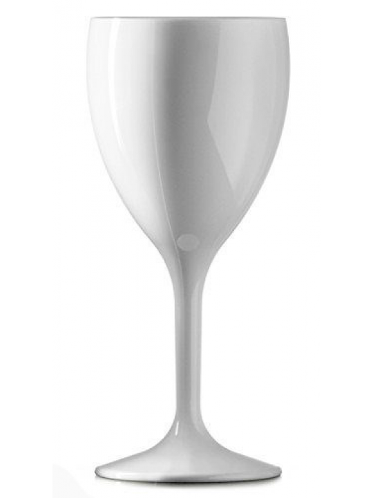 RK-PREMIUM WHITE-Чаша за вино поликарбонат 320ml. Ø8.2xh18.5cm БЯЛА (PM.W32) - 1бр.
