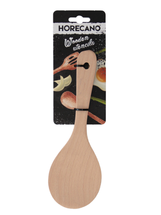 HORECANO WOOD-Дървена лъжица КЪСА 22x7.5cm (HC-931028) (194672)