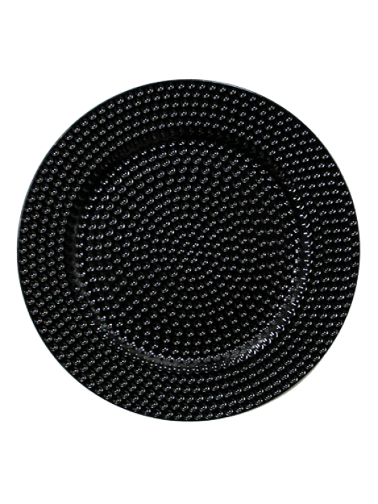 HORECANO-Подложна чиния релефна ф33cm ЧЕРНА (HC-93943) 194600-4