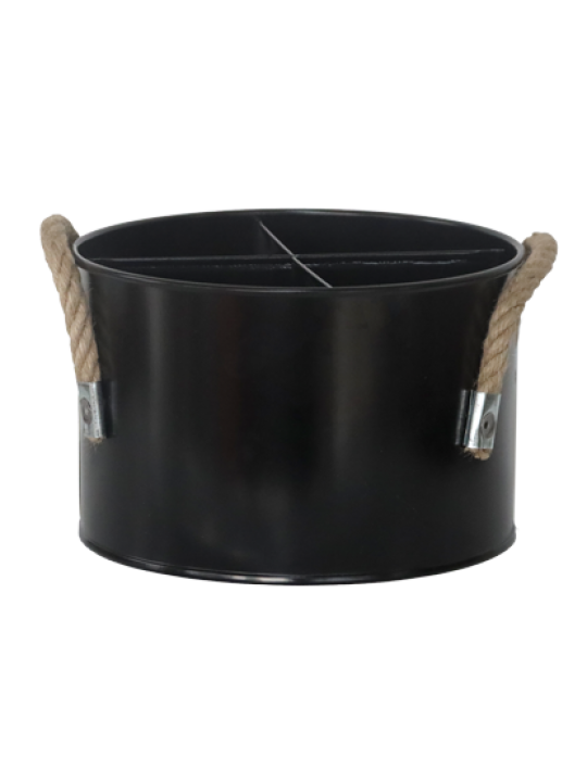 HORECANO-Метална стойка за бутилки Ø17xh11cm ЧЕРНА (HC-16209)