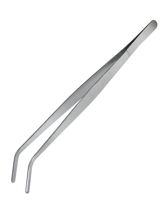 CN-Готварска пинсета със закривен връх 30cm. (0614-3