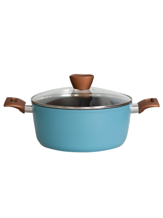 GRAMMY-BLUE-Тенджера с капак 24cm (QA-24CR-BL)