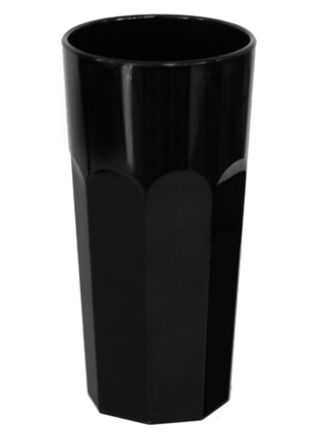 RK-PREMIUM BLACK-Чаша поликарбонат 360ml. Ø7.5xh14.8cm ЧЕРНО (PM.360)