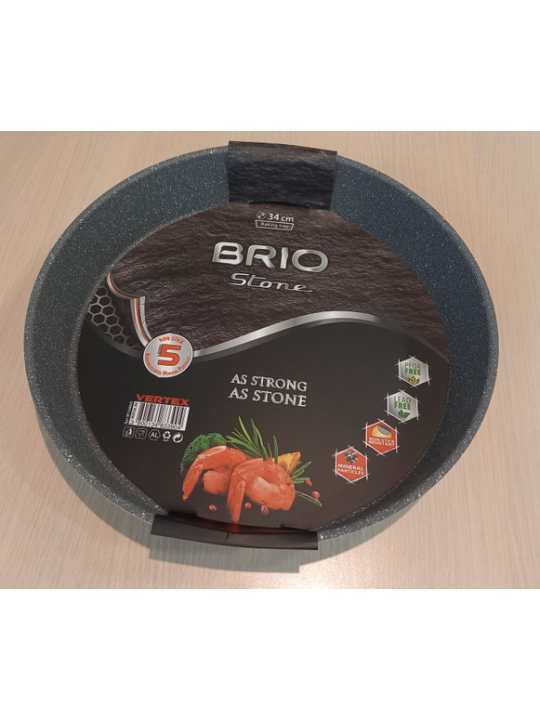 BRIO Stone - Тава кръгла 30см, с незалепващо покритие
