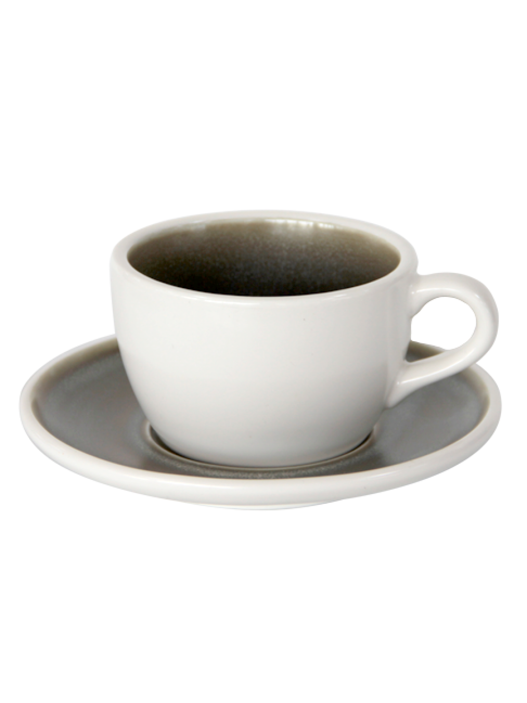 HORECANO-IVY/WHITE-Чаша 220ml + Чинийка (ZA0178-3-wm-IY/WH + ZA0054-6- wm-IY/WH)