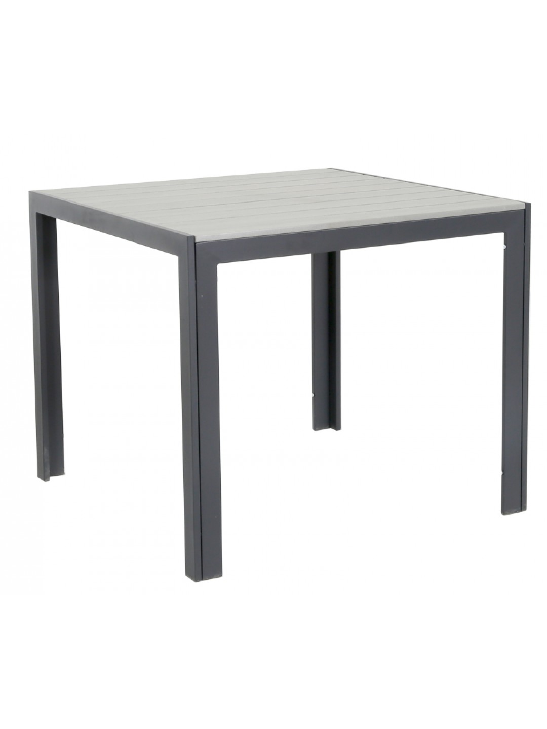 PLASTIC WOOD GREY-Маса квадратна 90x90x74см(HYT0158SGREY)СИВА