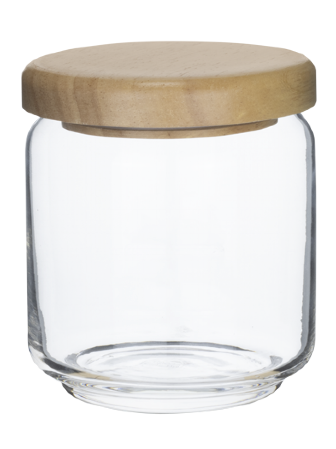 OCEAN-Стъклен буркан с дървен капак 500ml Ø9.2xh10.4cm (5B02517G0001)