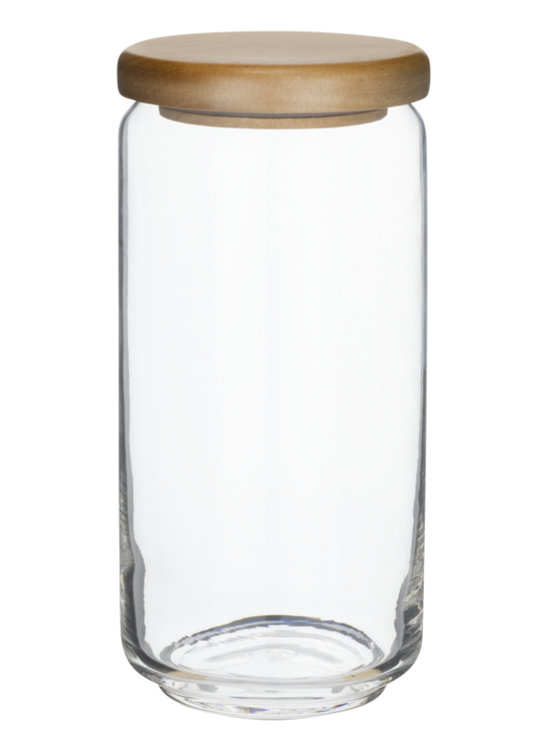 OCEAN-Стъклен буркан с дървен капак 1000ml Ø9.2xh19.3cm (5B02536G0001)