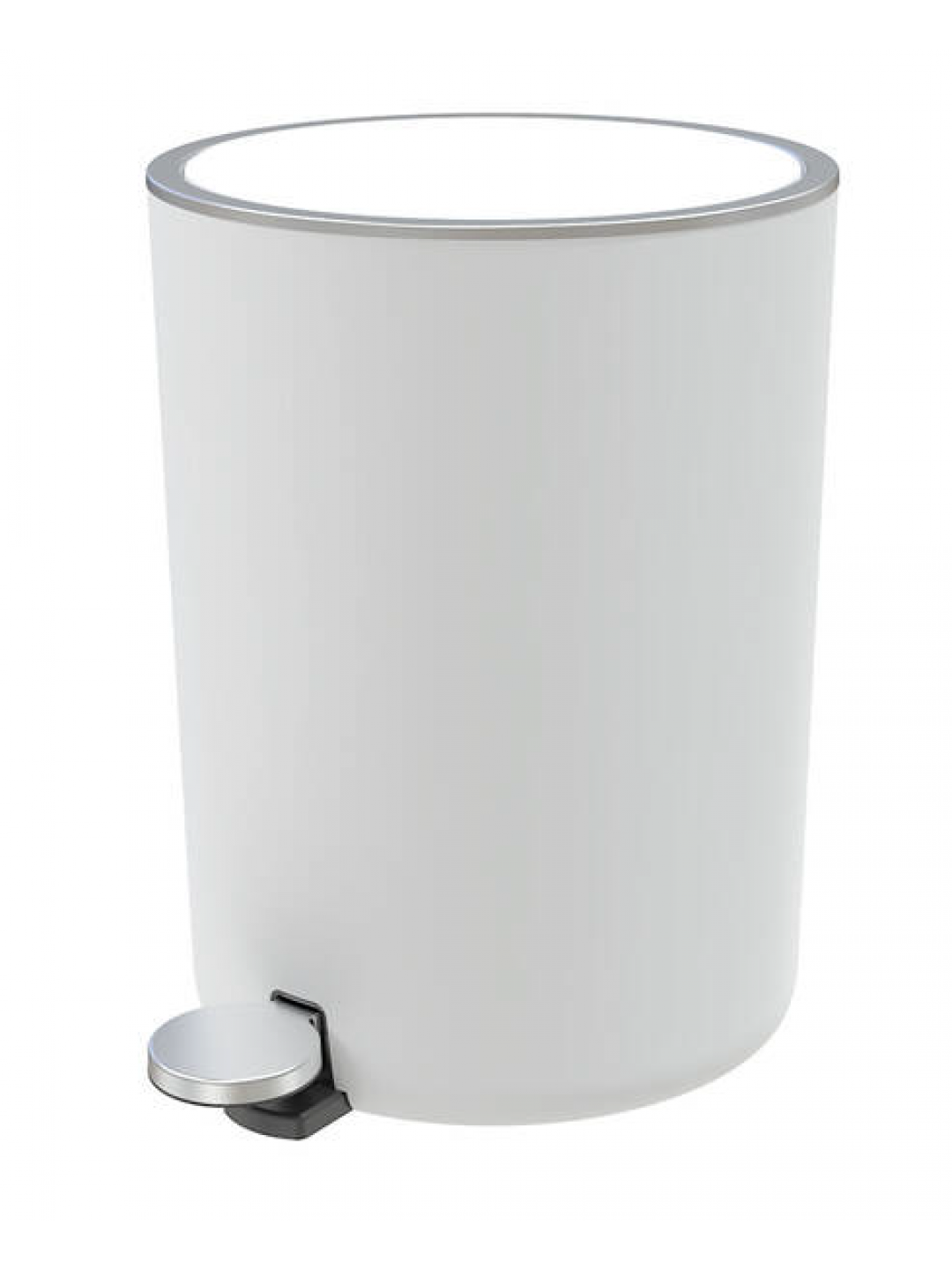 PN-Кош с педал 5lt Ø21x28cm LENOX БЯЛ (M-E66-01)