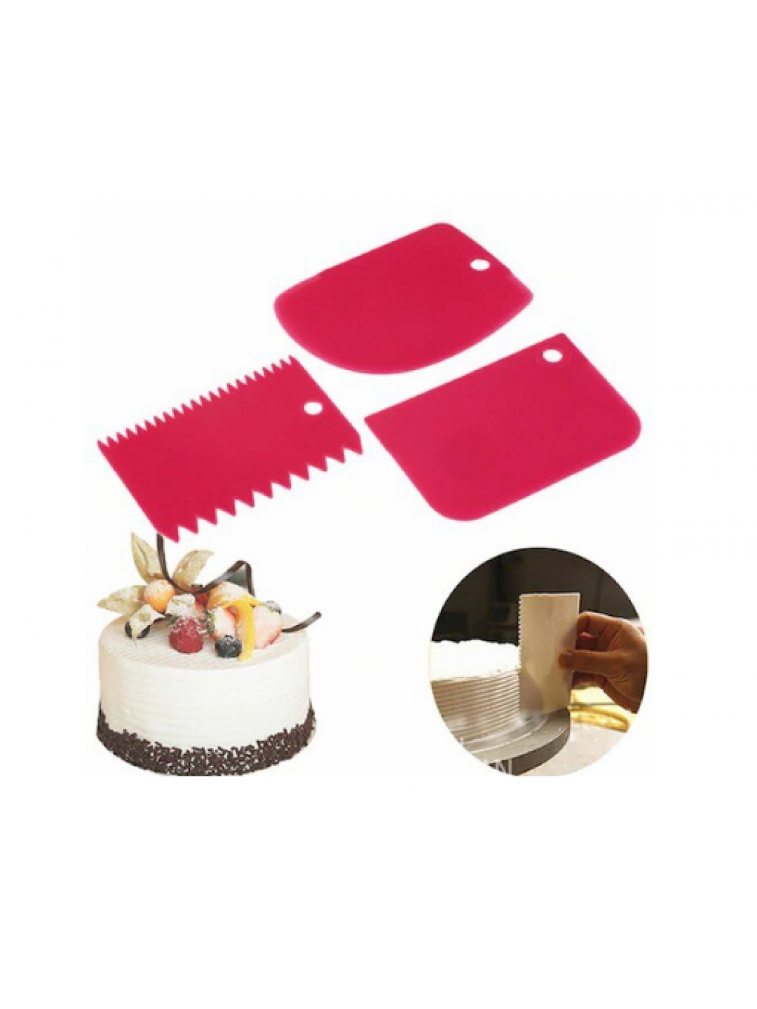 BAST PLASTIC - Комплект скрепери за декорация - 13х11х1см - BRNS.10550