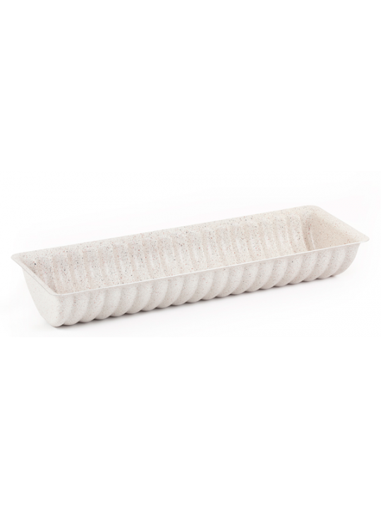 HORECANO HOME-Правоъгълна форма за печене  33.5x12cm CREAM (HCH-62105)