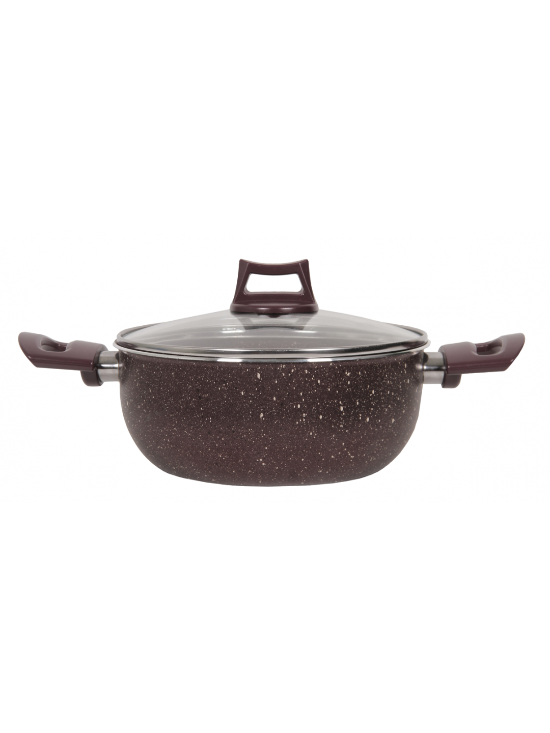 HORECANO HOME-Тенджера Ø24xh11,8cm - 2mm  PURPLE GRANITE (HCH-6292)