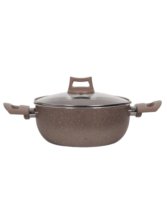 HORECANO HOME-Тенджера Ø24xh11.8cm - 2mm GOLD GRANITE (HCH-6293)