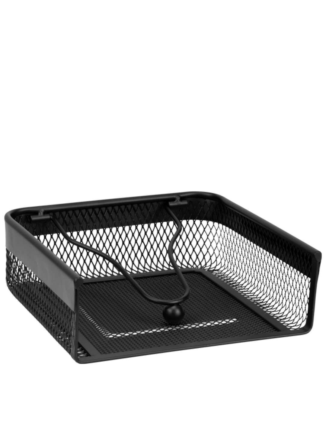 HORECANO HOME-Салфетник хоризонтален 18.5x18.5xh6.5cm MATT BLACK (KM033A)