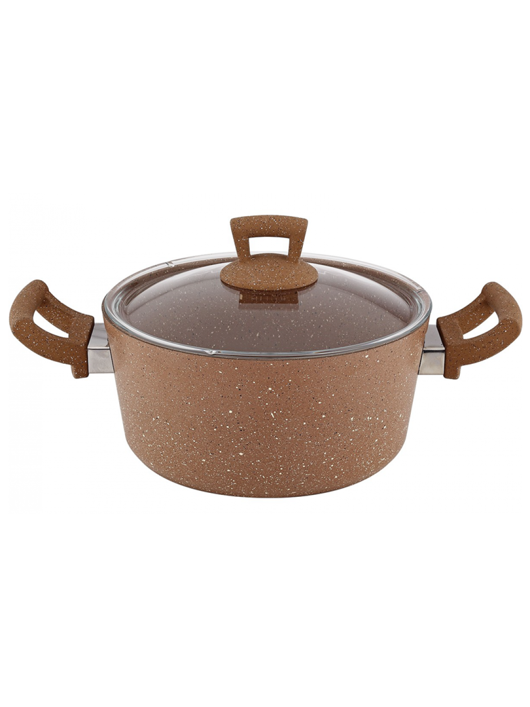 HR-GRANITE-КАФЯВО-Тенджера Ø26хh11cm 5.8L ДЪЛБОКА  (ETTCKK0626002)