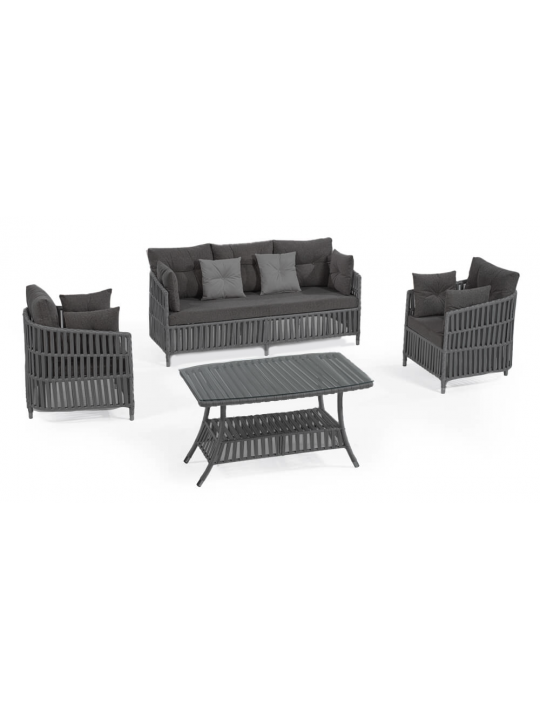 HORECANO-OUTDOOR-Градински сет MANILA АНТРАЦИТ (NT022-N1009)
