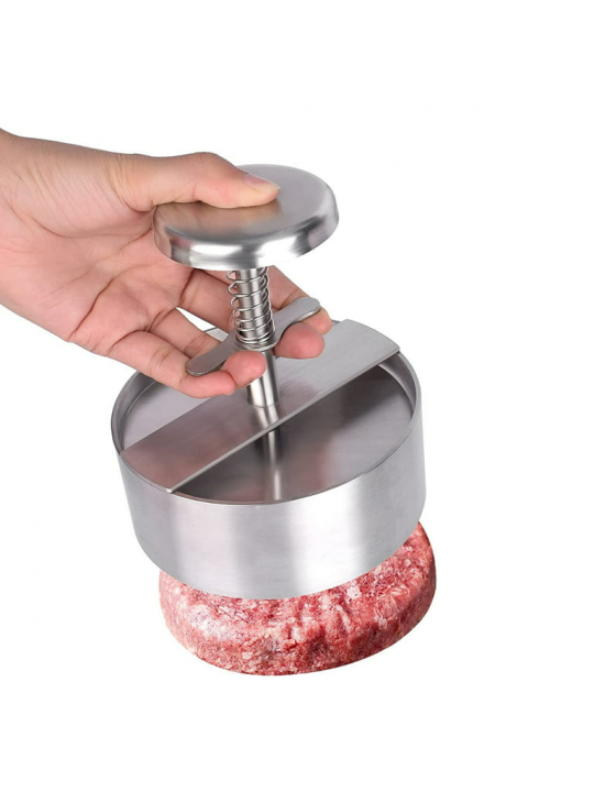 HORECANO-Иноксова преса за бургери с механизъм Ø7.8cm (HC981841) (232146-2) HORECANO-Иноксова преса за бургери с механизъм Ø7.8cm (HC981841) (232146-2)