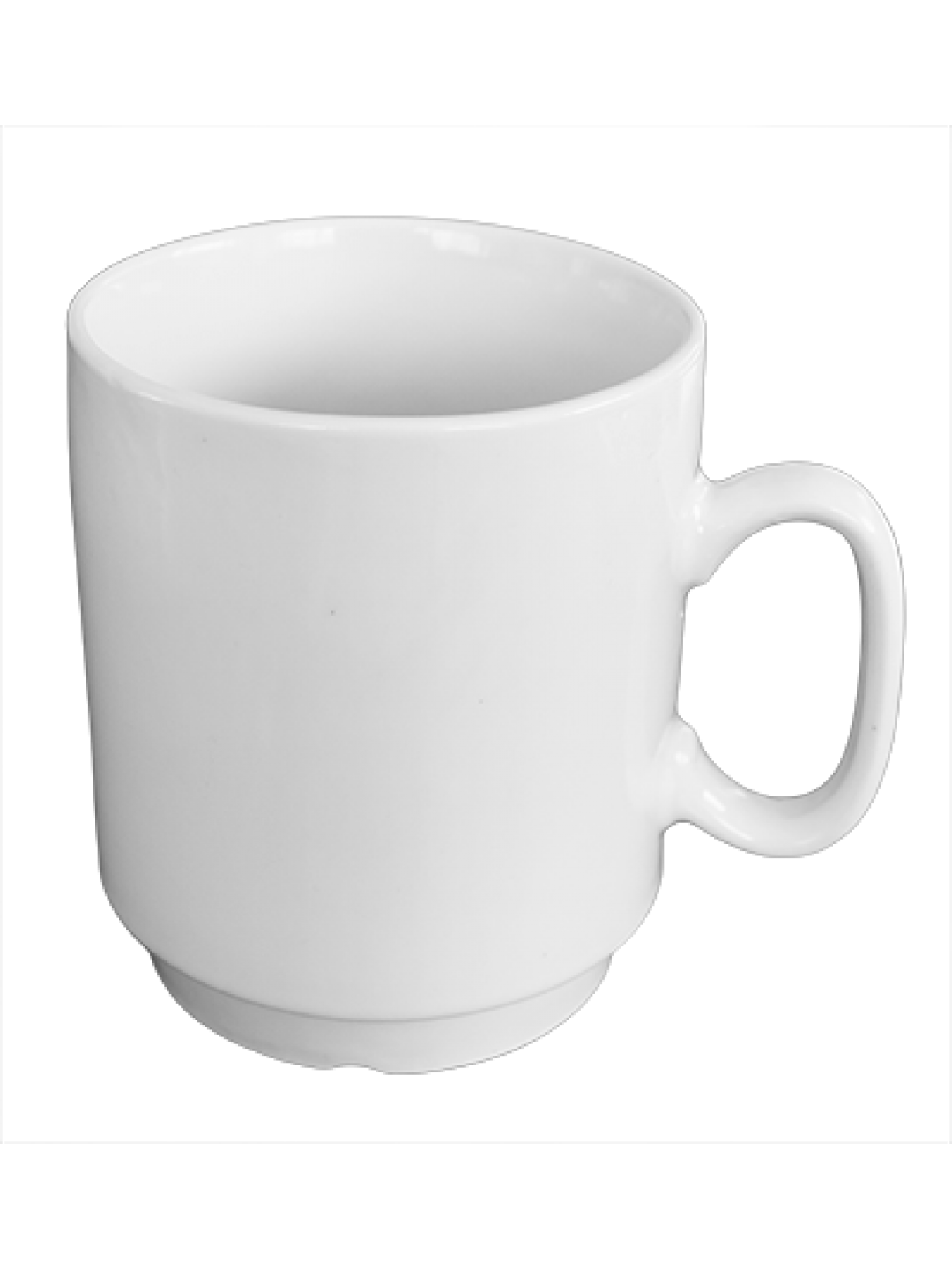 Чаша порцелан 8x6,5xh9,2cm 300ml БЯЛА (stackable) (HY-A-209)