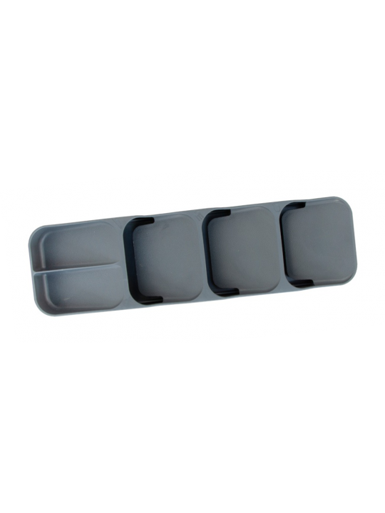 HORECANO HOME-Органайзер за прибори 5 разделения 39x11,2xh5,2cm АНТРАЦИТ (50809-A)