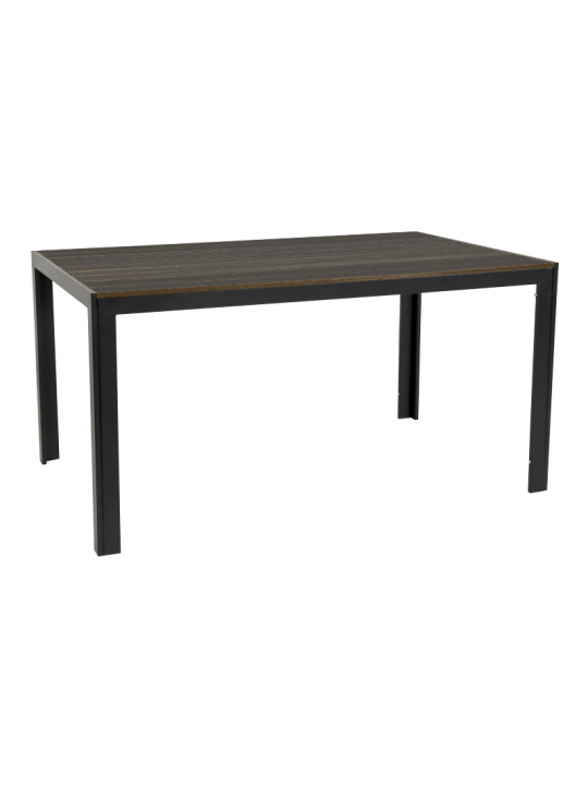 TB-Правоъгълна маса 156x78xh74cm PLASTIC WOOD КАФЯВА (SAK156)