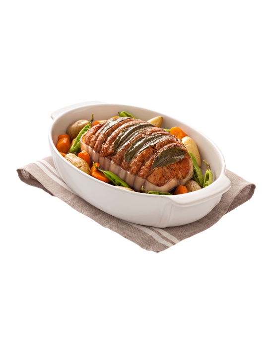 PYREX - Signature Ceramic - Овална тава с дръжки, 35х23, 3,4л, керамика, бяла-SG35OR1/7044