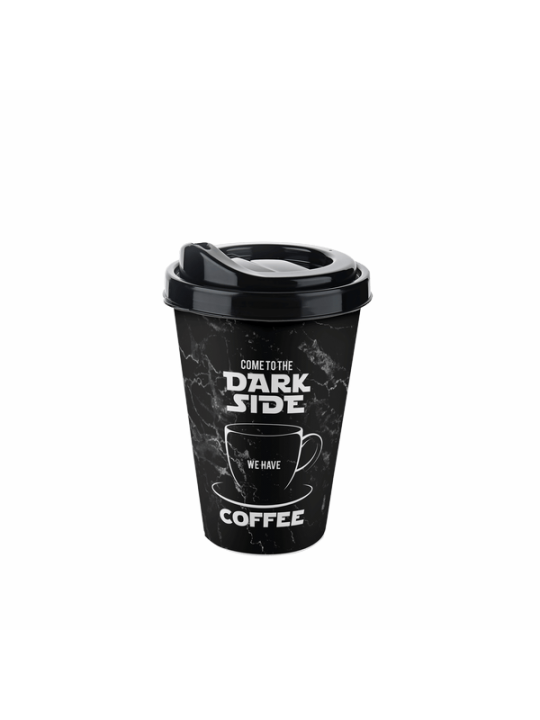 TZ-AP-9220-Пластмасова чаша за кафе с капак 650ml