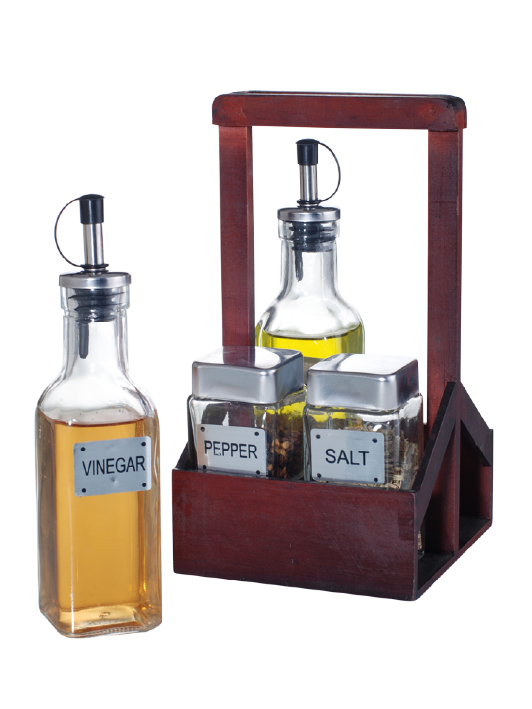 HORECANO-Оливерник на стойка с дръжка 175ml/130ml DARK WOOD (6358)