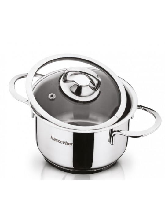 HR-Мини тенджера със стъклен капак 16cm (3TTCKK0116005)