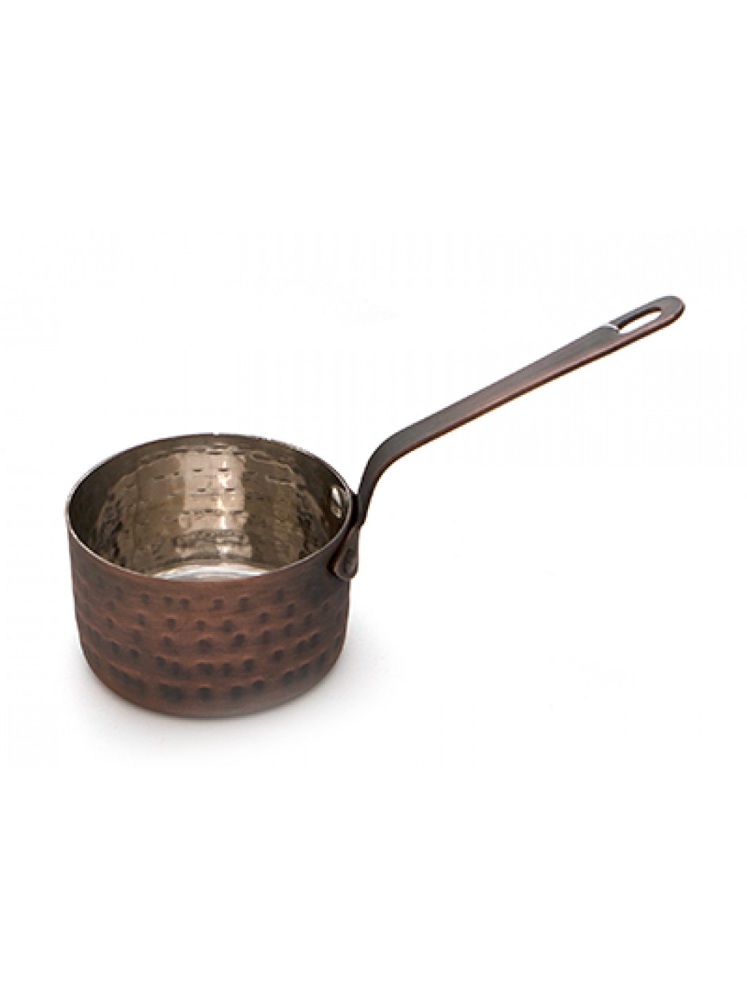 ANTIQUE-Мини тиганче за сосове с релеф и медно покритие 7.80cm x 4.50cm- 200 ml(SG-86212(B)