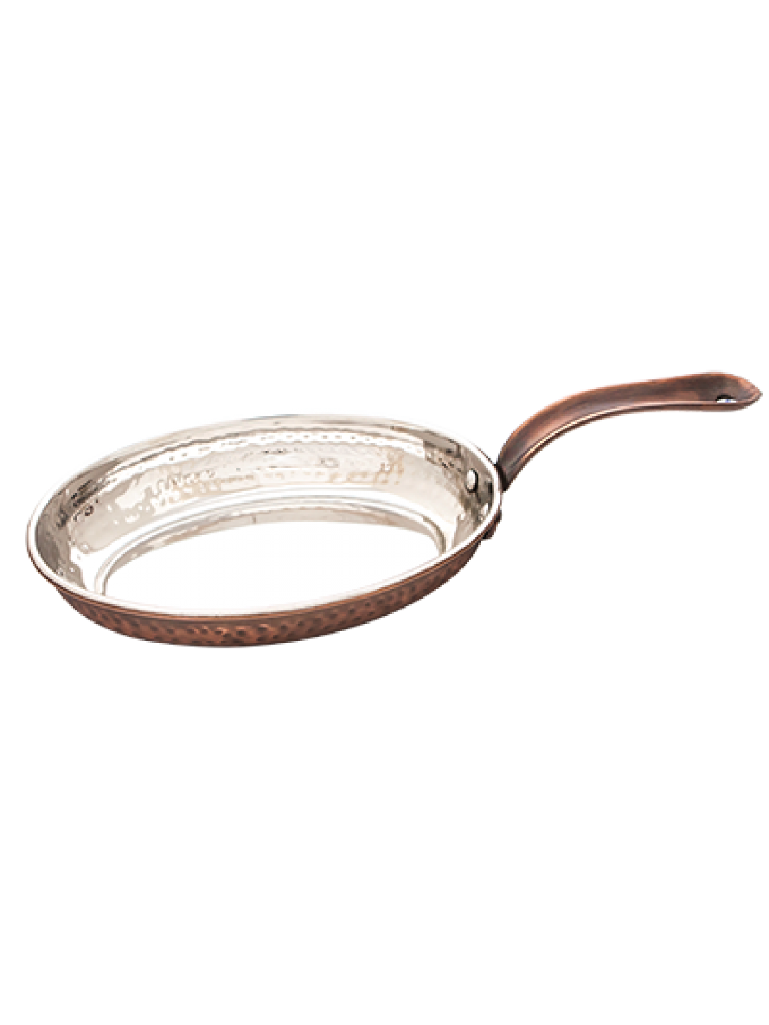 ANTIQUE-Тиганче елипса с релеф и медно покритие 20.75cm x 15.75cm x 3.75cm- 700  ml(