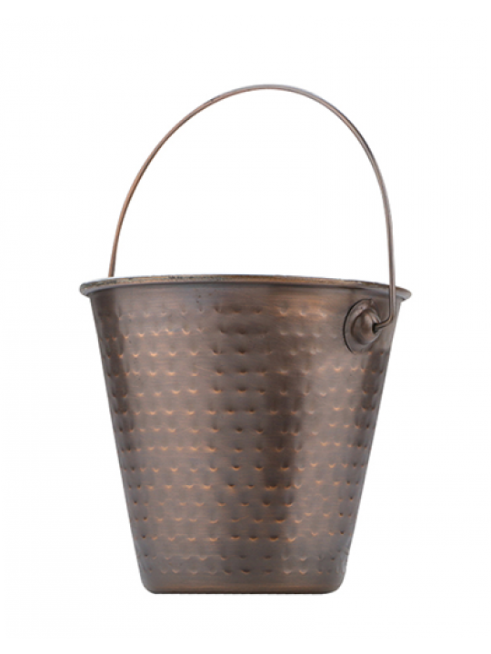 ANTIQUE-Мини кофичка с релеф и медно покритие 10.75cm x 9cm-450 ml(SG-86347(C))