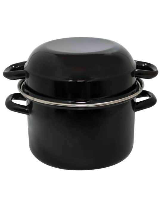 HORECANO-Тенджера за миди Ø24cm 6.5L/3L ЧЕРНА (3017+3153/24 Moules)