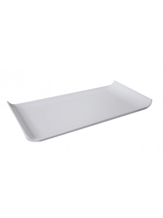 KN-Правоъгълно плато "Salto" 30x14,5xh2,7cm БЯЛО (114)