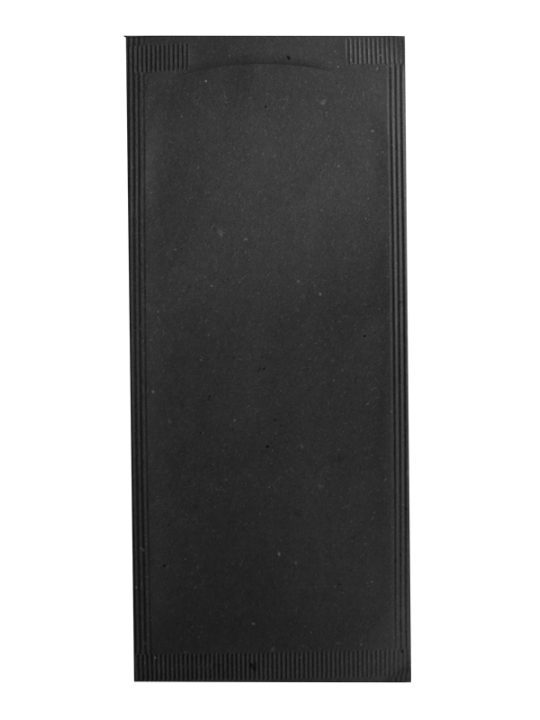 Хартиен джоб за прибори със салфетка 11x25cm ЧЕРНО (BVN00 N)-ПАКЕТ 125бр
