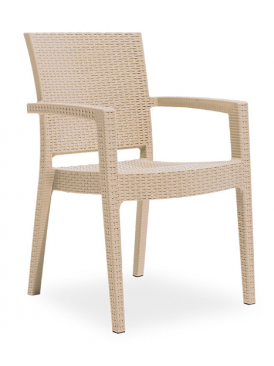 NOVUSSI-Стол с подлакътник "PARIS RATTAN" 62x58xh88cm 2 цвята