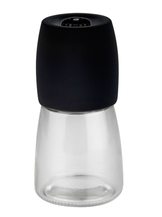 HORECANO-Мелничка за подправки 130ml Ø5xh12.5cm ЧЕРНА (HC-32127)