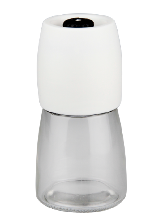 HORECANO-Мелничка за подправки 130ml Ø5xh12.5cm БЯЛА (HC-32128)
