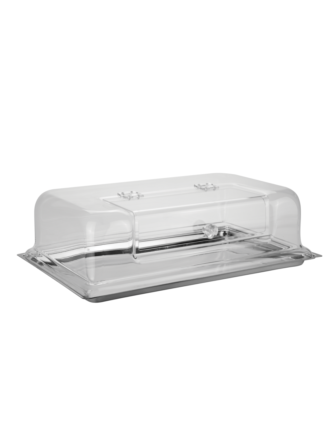 AN-Правоъгълно метално плато с акрилен капак 1/1- 36x56x16(ZCP 016)
