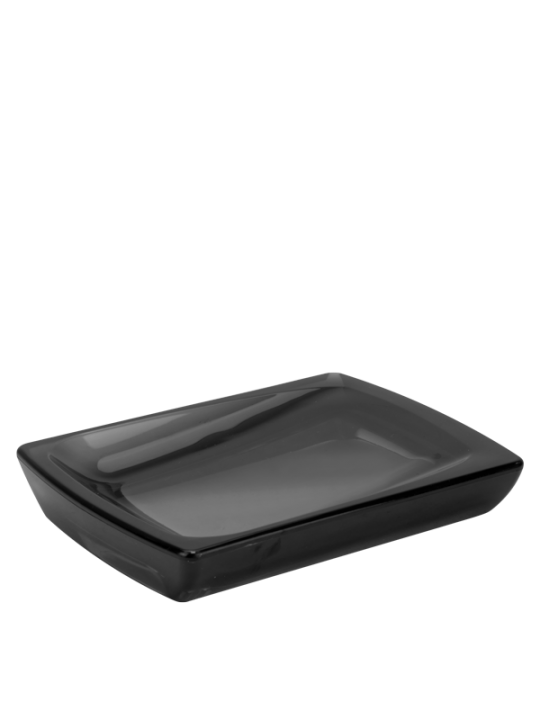 PN-Поставка за сапун 10x13xh2cm BIGA ЧЕРНА ПРОЗРАЧНА (M-SA10-25BL) 