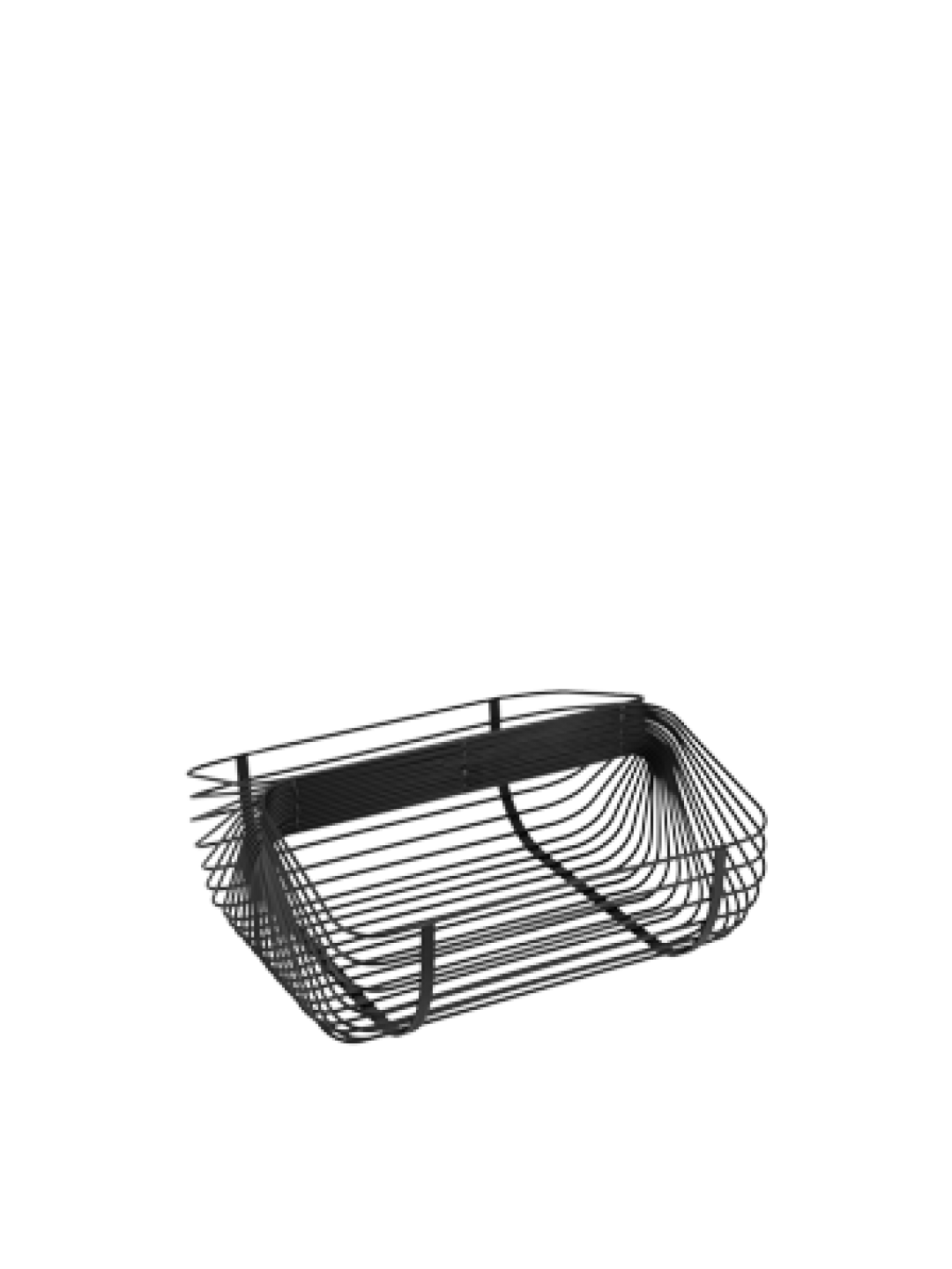 HORECANO-REN-Кошница плитка метална 28x28xh13cm ЧЕРНА (HC-39161) 
