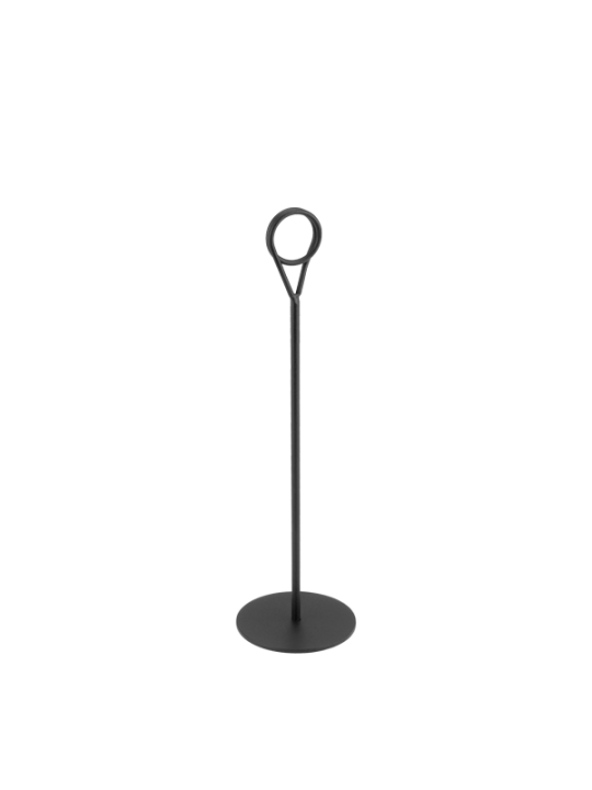 HORECANO-HELLA BLACK-Стойка за информационна табелка h20cm (HC-3939)