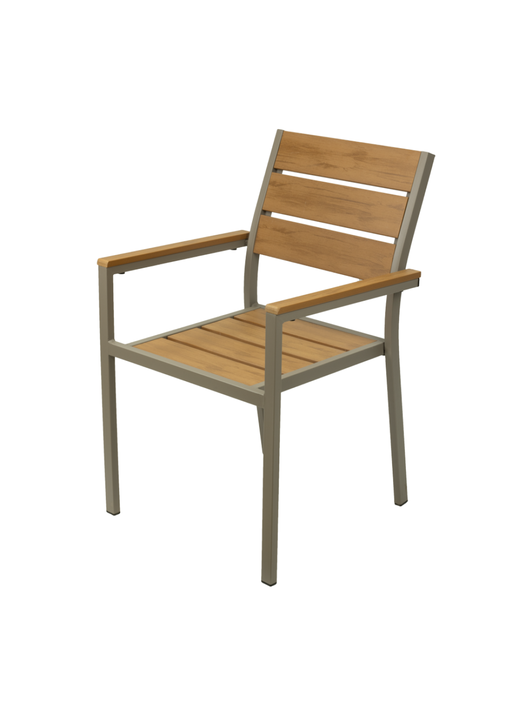 HORECANO-LOGAN-Стол 55x60xh84cm PLASTIC WOOD NATURAL (HC-42542)