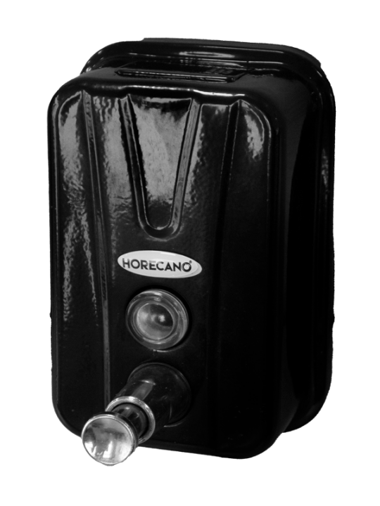 HORECANO-Диспенсър за сапун 500ml 16x6xh10cm ЧЕРЕН (4711.01.050.MB)