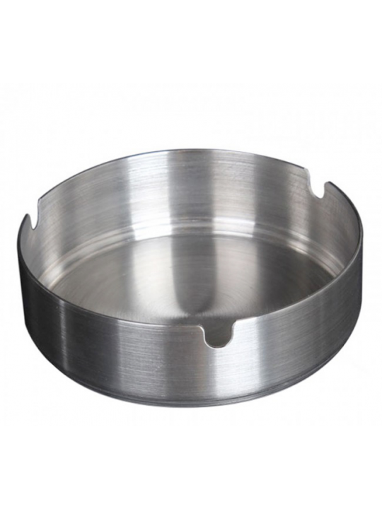 HORECANO-Иноксов кръгъл пепелник Ø8xh3cm стекабъл (508108)