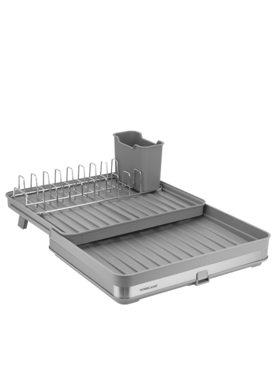 HORECANO HOME-Стелаж за чинии регулируем СИВ 30/51x36.5xh17.5cm (100341-HF005-G)
