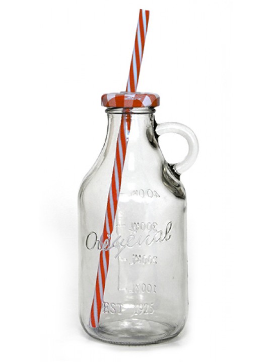 CN-Бутилка с капаче и сламка 500ml BB-18D (181146-2)