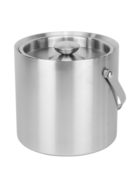 HORECANO-Иноксов съд за лед двустенен капак Ø14xh15cm - 1L (502810)