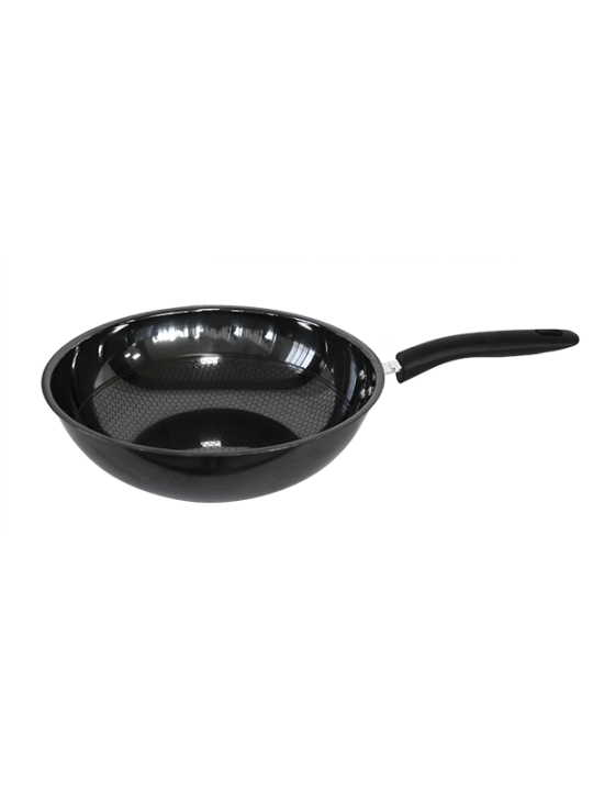 CN-Тиган WOK с пластмасова дръжка и незалепващо покритие Ø30xh9cm (181115-1)
