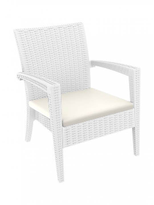 SI-Кресло ратан с подлакътник 72x76xh89cm MIAMI (850) два цвята